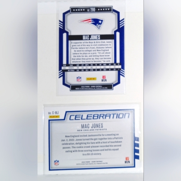 Mac Jones (2) 2022 & 2023 Panini Football - Picture 2 of 2